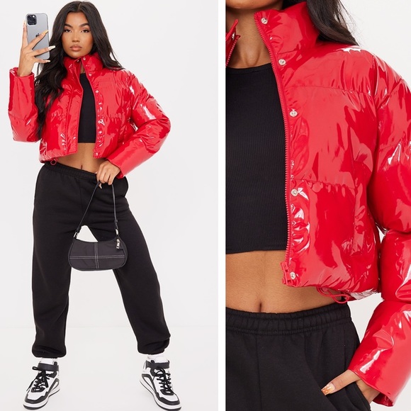 PrettyLittleThing Jackets & Blazers - Pretty Little Thing Red Puffer Jacket